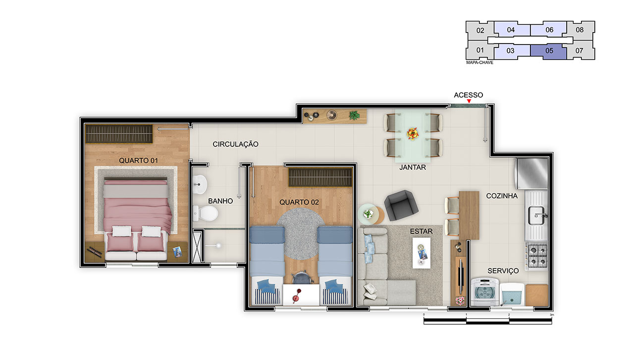 Apartamento à venda com 2 quartos, 46m² - Foto 5