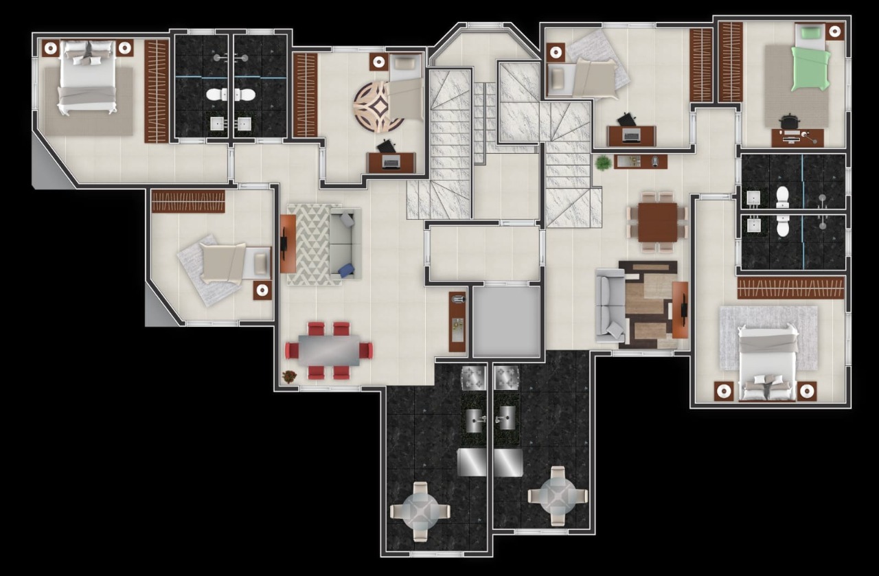 Apartamento à venda com 3 quartos, 124m² - Foto 3