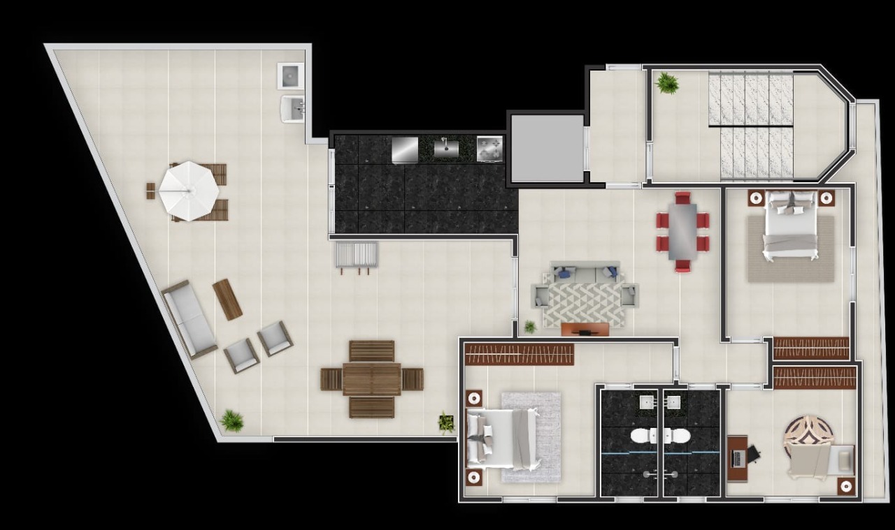 Apartamento à venda com 3 quartos, 124m² - Foto 4