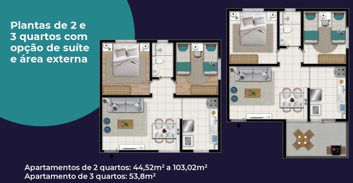 Apartamento à venda com 2 quartos, 45m² - Foto 7