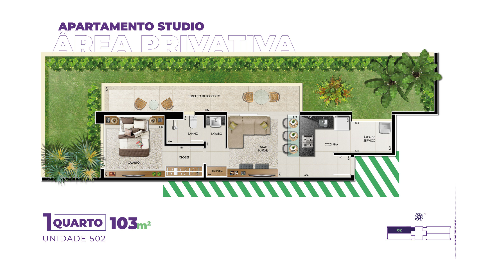 Cobertura à venda com 1 quarto, 77m² - Foto 2