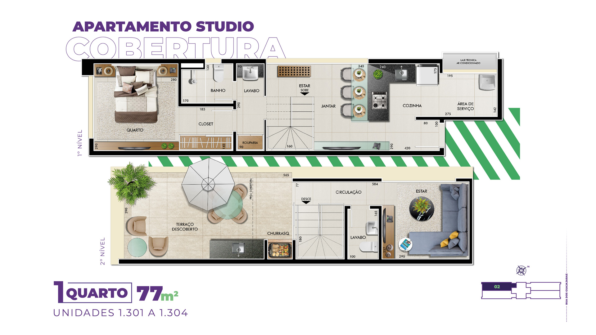 Cobertura à venda com 1 quarto, 77m² - Foto 4