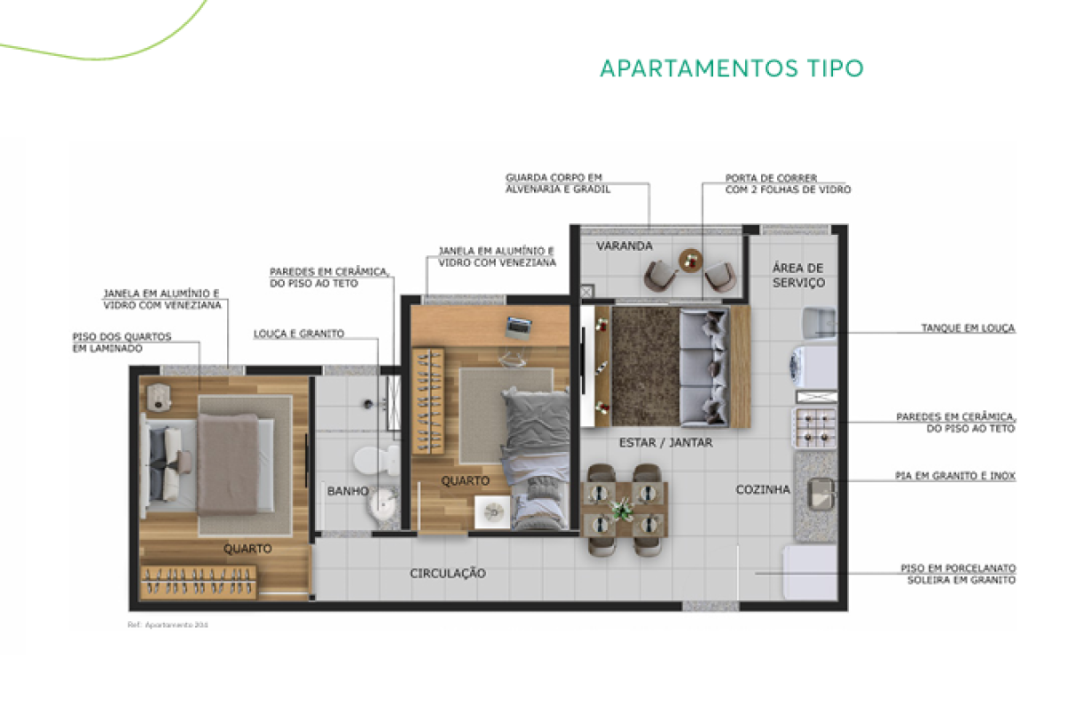Apartamento à venda com 2 quartos, 44m² - Foto 10